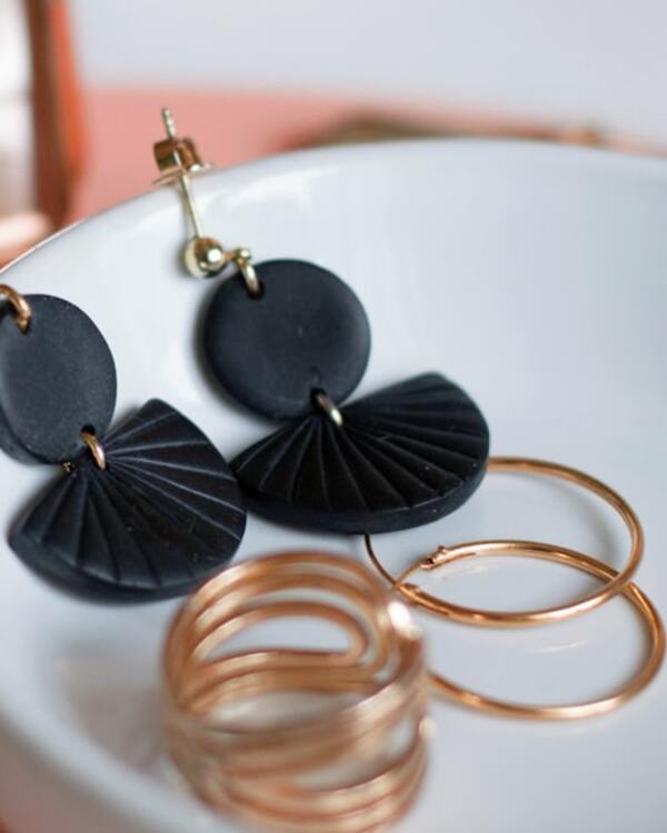 Polymer-clay earrings — 3