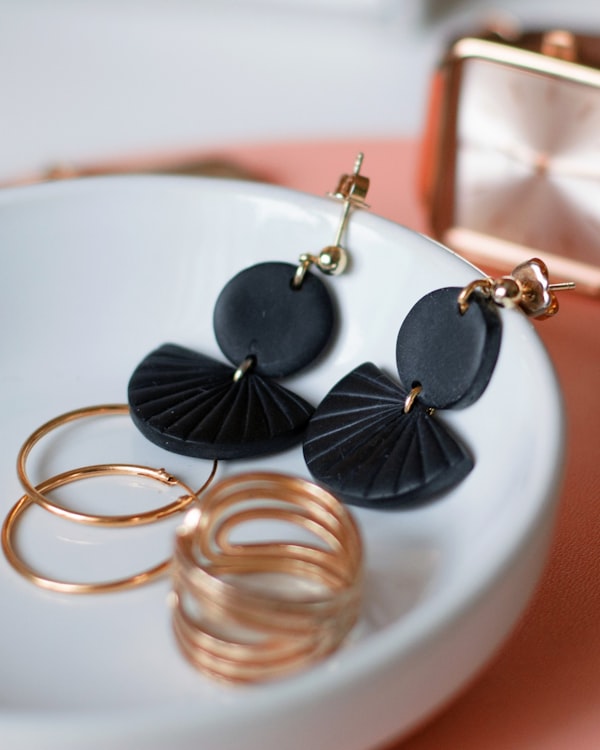 Polymer-clay earrings — 1